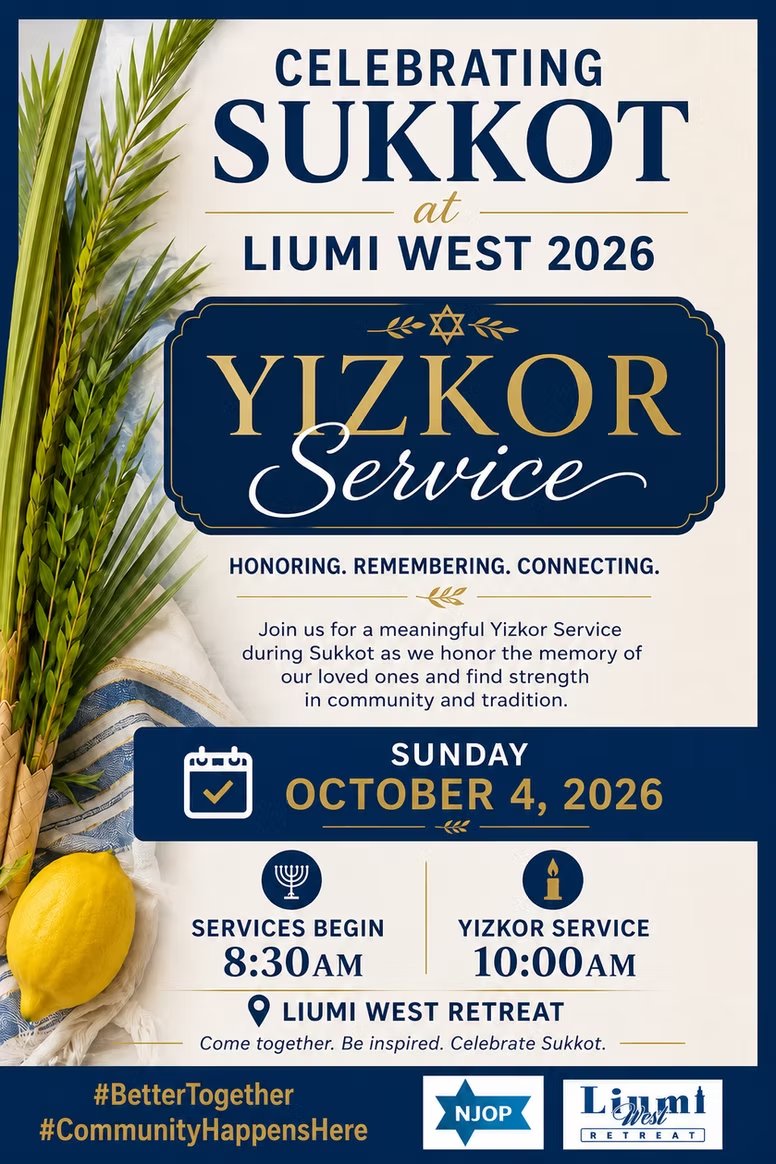 Flyer for Yizkor Service