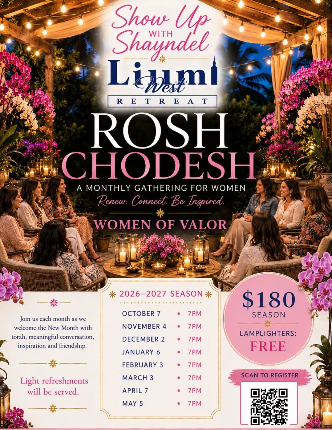 Flyer for Rosh Chodesh: Women of Valor