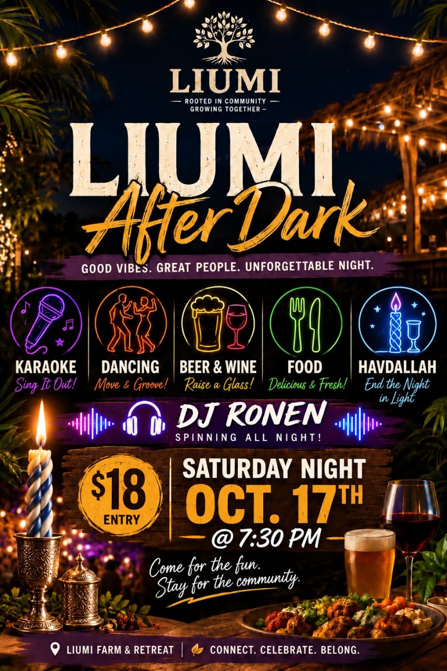 Flyer for Liumi After Dark